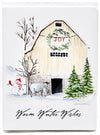 Winter Barn - box of 8