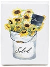 Sunflower Bucket Merci Note Cards - box of 8