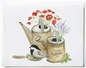 Watering Cans Note Cards - box of 8